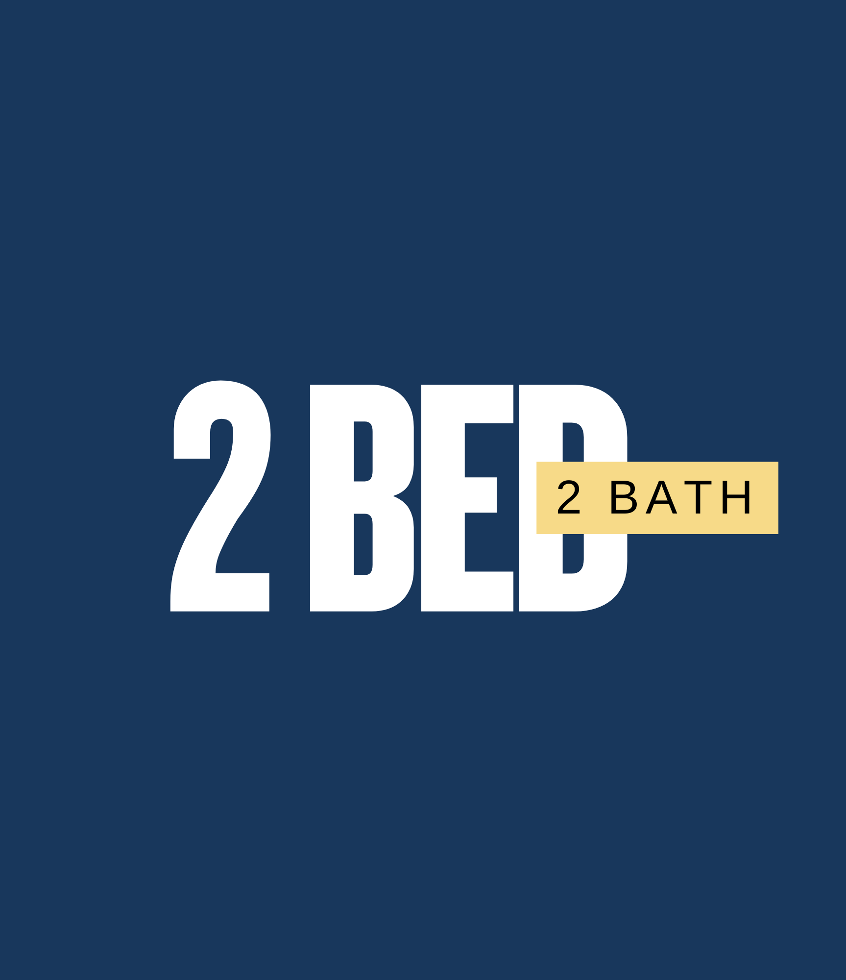 2 Bed : 2 Bath