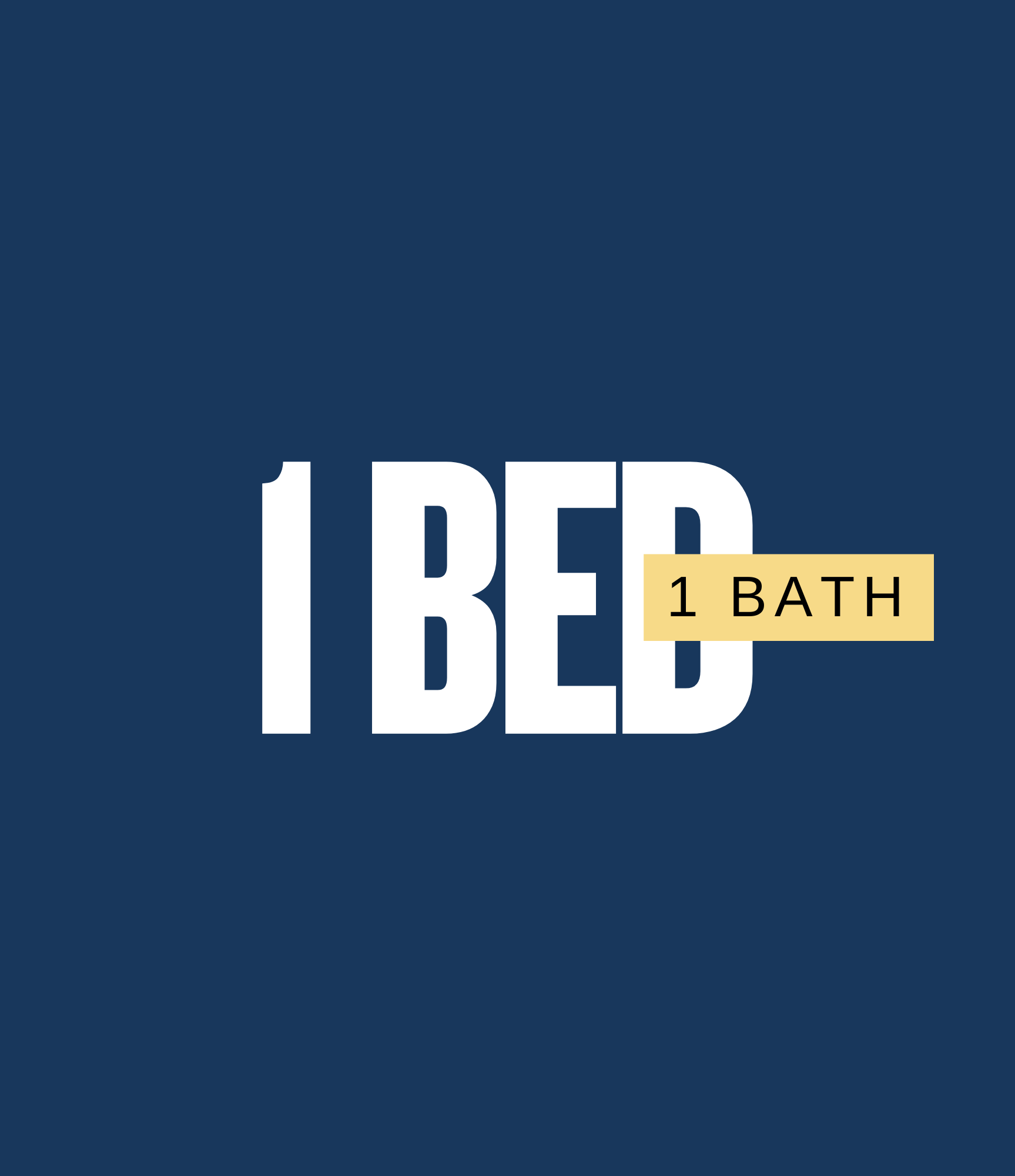 2 Bed : 1 Bath